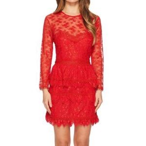 The Kooples Red Lace Dress